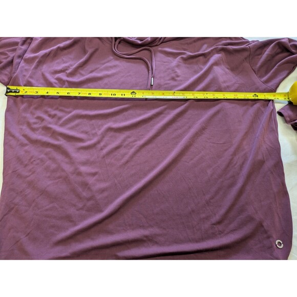 Calvin Klein Women's Performance Cowl Neck Sweatshirt Purple Pink Athleisure 2X - Picture 11 of 12